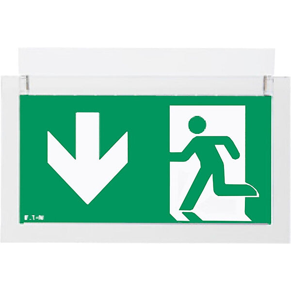 Eaton LED-Rettungszeichenleuchte RAL9003 IP42 30m CrystalWay 19522 AT